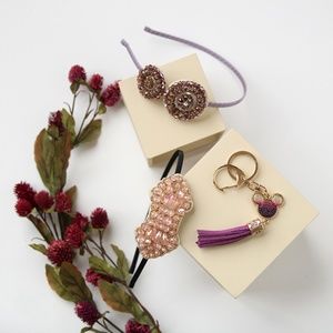 ✨SALE✨ PINK and PURPLE Hair Accessories - Set of 3